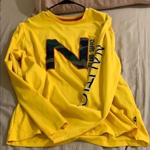 Nautical yellow boyfriend sweatshirt M
